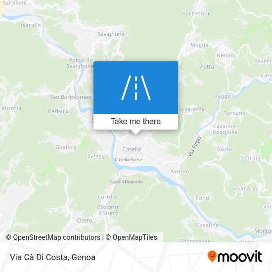 Via Cà Di Costa map