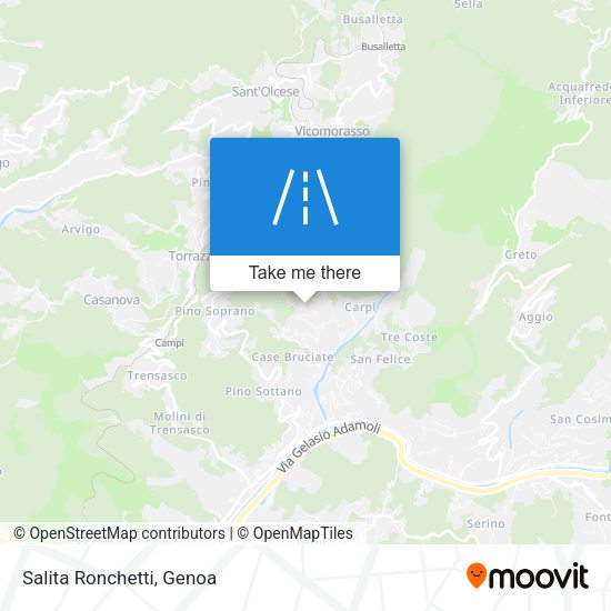 Salita Ronchetti map