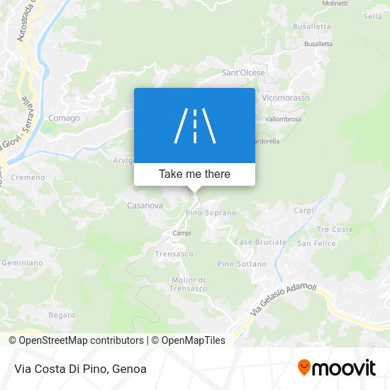 Via Costa Di Pino map
