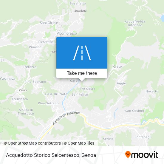 Acquedotto Storico Seicentesco map