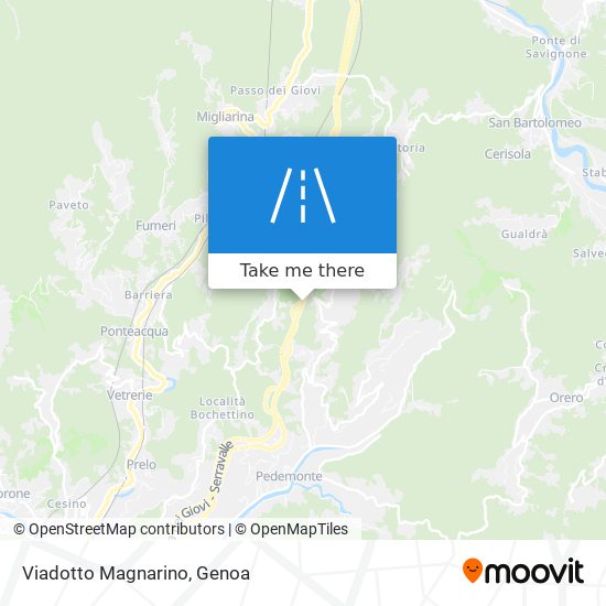 Viadotto Magnarino map