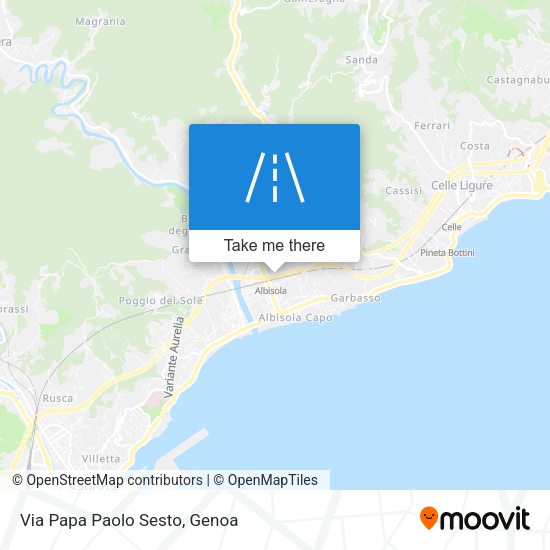 Via Papa Paolo Sesto map