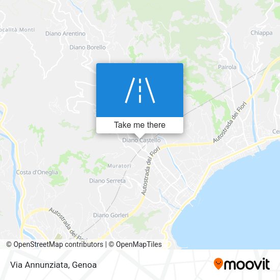 Via Annunziata map
