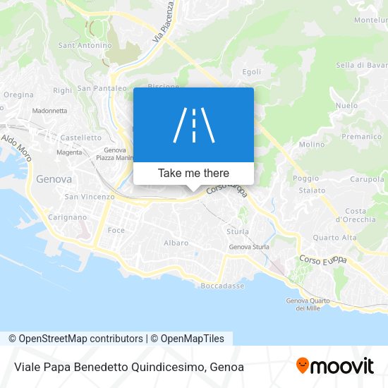 Viale Papa Benedetto Quindicesimo map