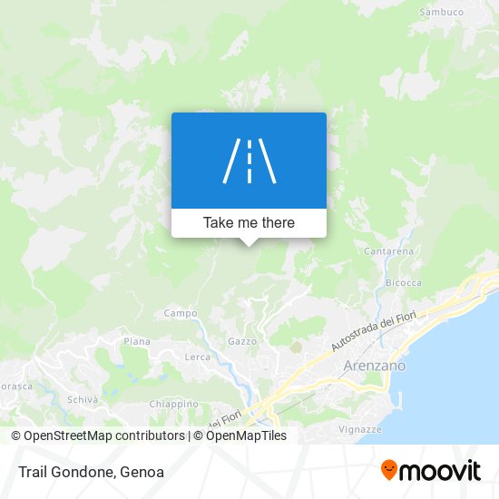 Trail Gondone map