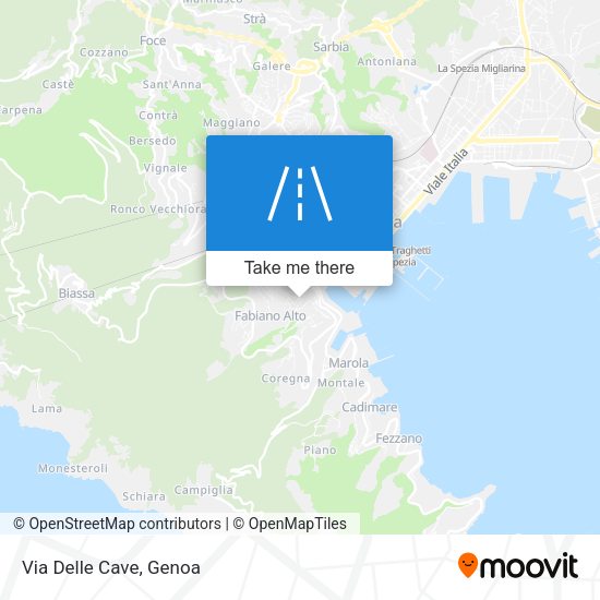 Via Delle Cave map