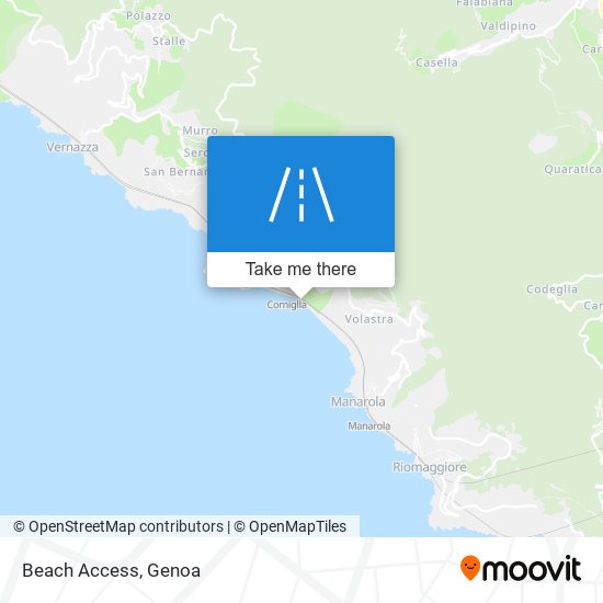 Beach Access map