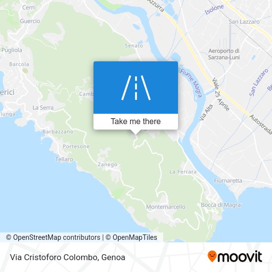 Via Cristoforo Colombo map