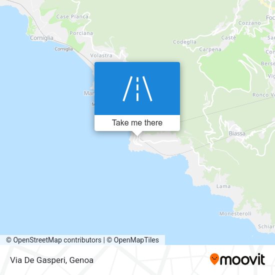 Via De Gasperi map