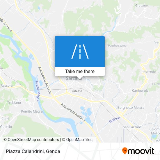 Piazza Calandrini map