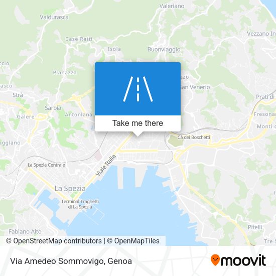 Via Amedeo Sommovigo map