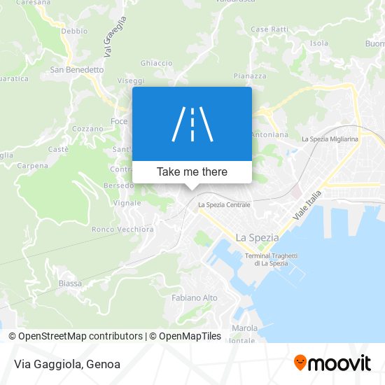 Via Gaggiola map