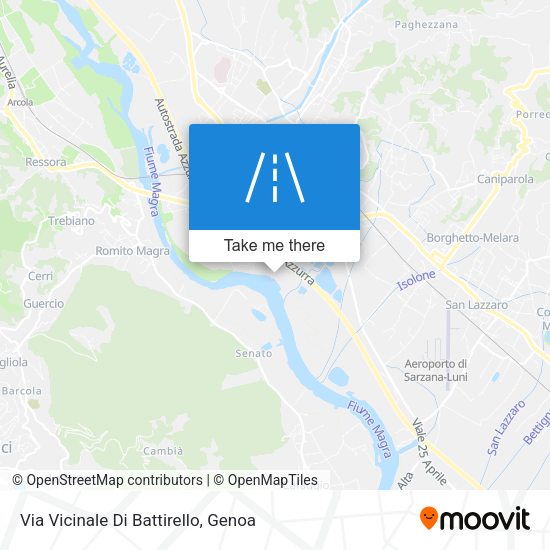 Via Vicinale Di Battirello map
