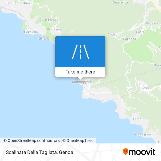 Scalinata Della Tagliata map