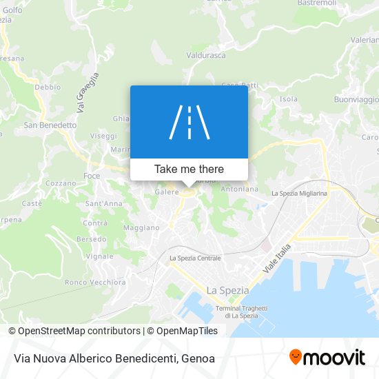 Via Nuova Alberico Benedicenti map