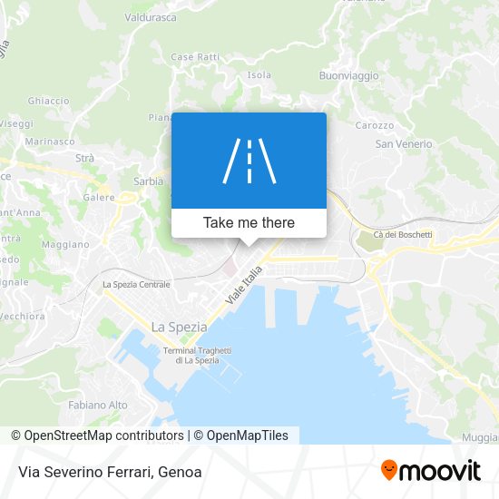 Via Severino Ferrari map