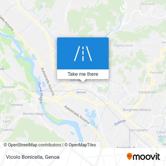 Vicolo Bonicella map