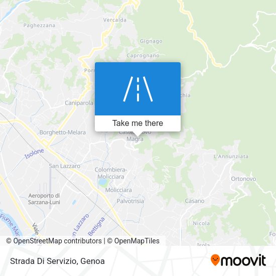 Strada Di Servizio map