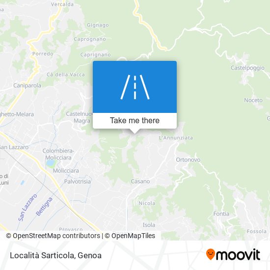 Località Sarticola map