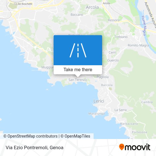 Via Ezio Pontremoli map