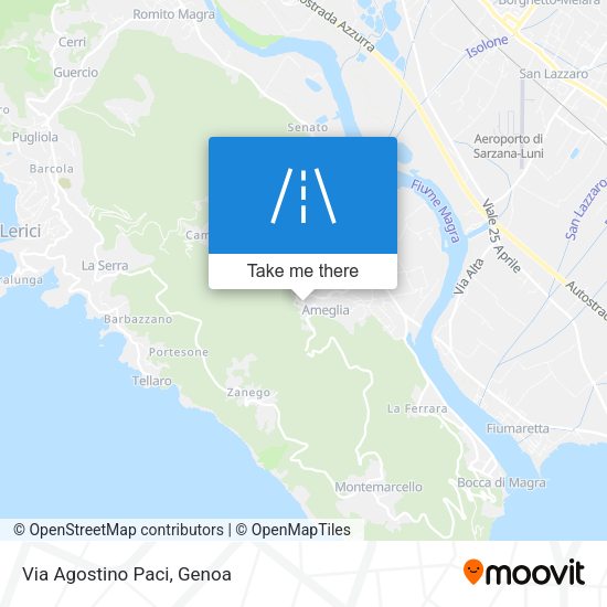 Via Agostino Paci map