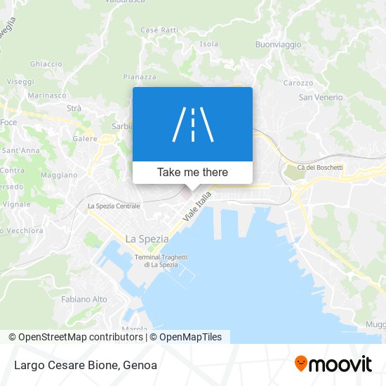 Largo Cesare Bione map
