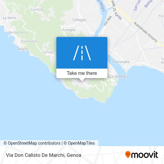 Via Don Calisto De Marchi map