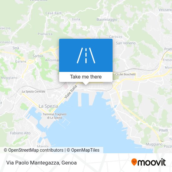 Via Paolo Mantegazza map
