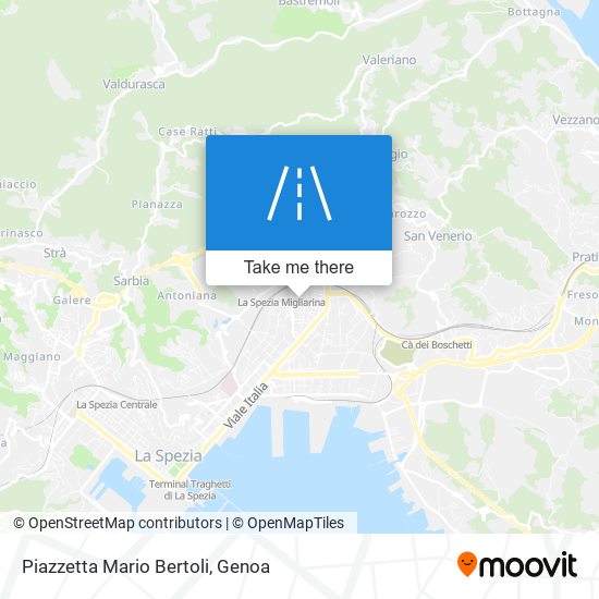 Piazzetta Mario Bertoli map