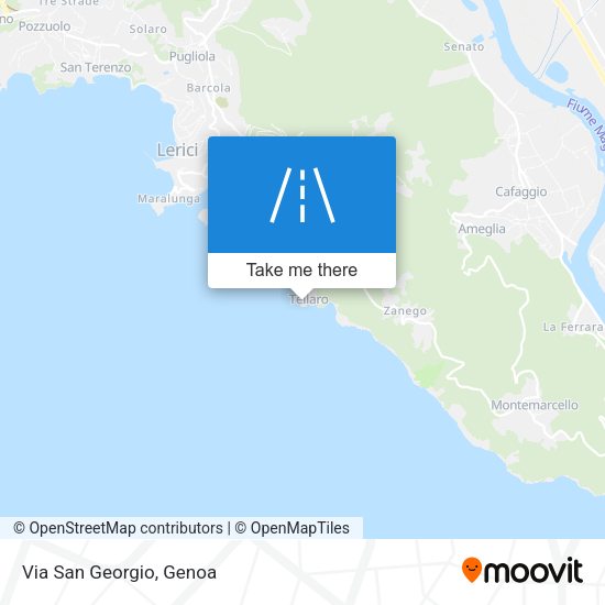 Via San Georgio map