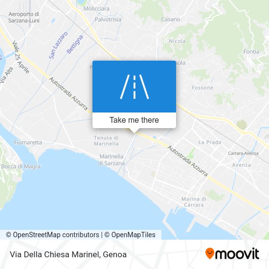 Via Della Chiesa Marinel map