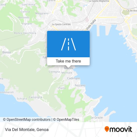 Via Del Montale map