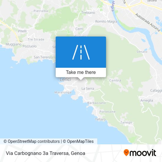 Via Carbognano 3a Traversa map