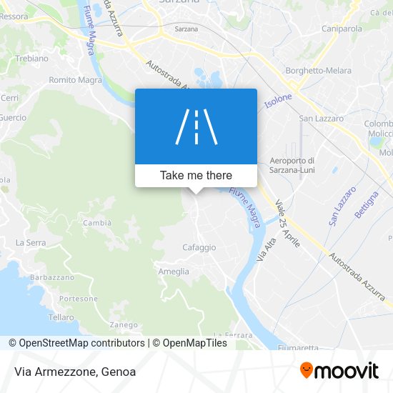 Via Armezzone map