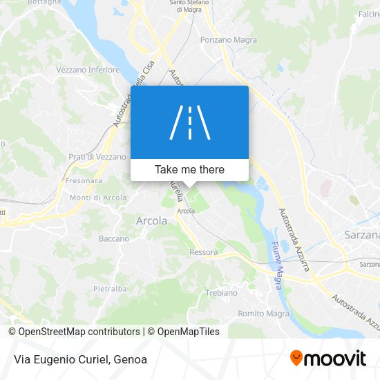 Via Eugenio Curiel map