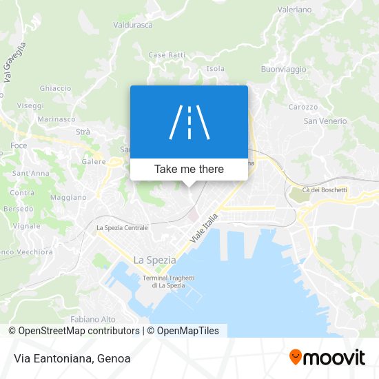 Via Eantoniana map