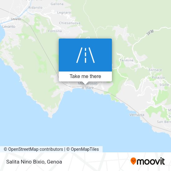 Salita Nino Bixio map