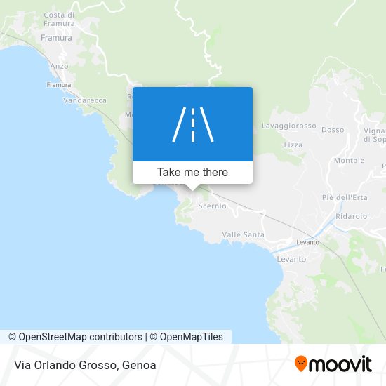 Via Orlando Grosso map