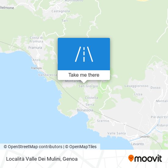 Località Valle Dei Mulini map