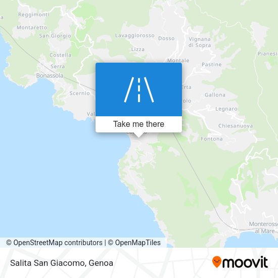 Salita San Giacomo map