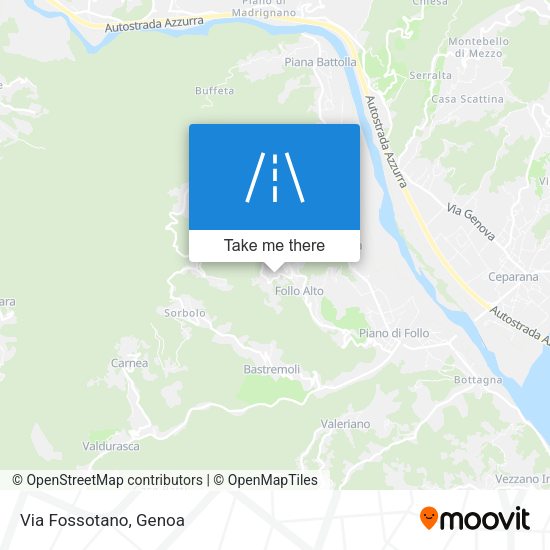 Via Fossotano map