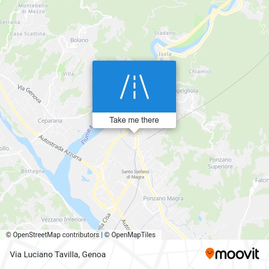 Via Luciano Tavilla map