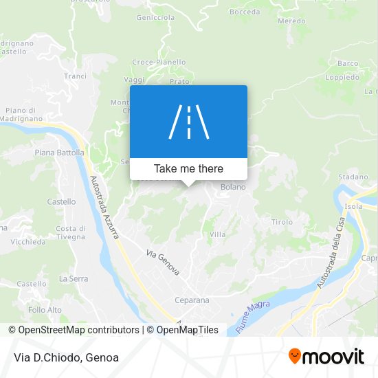 Via D.Chiodo map