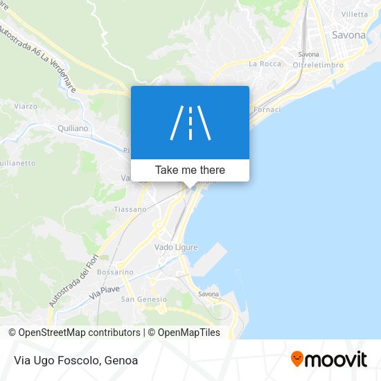 Via Ugo Foscolo map
