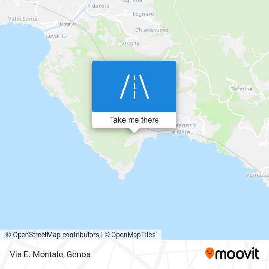Via E. Montale map