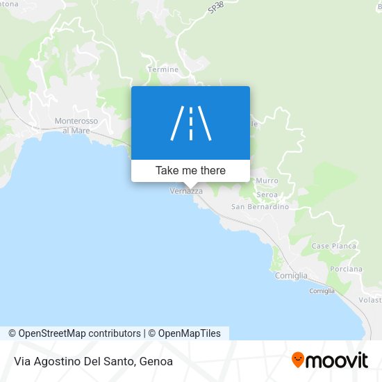 Via Agostino Del Santo map