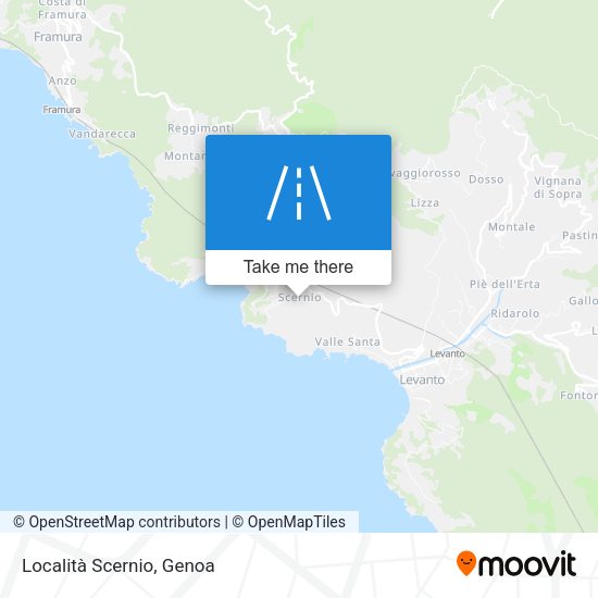 Località Scernio map