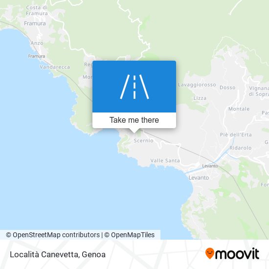 Località Canevetta map