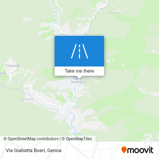 Via Giabatta Boeri map