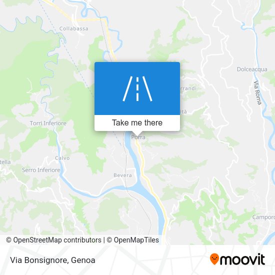 Via Bonsignore map